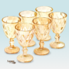 Jogo de 6 Taças Cristal Âmbar 330 Ml