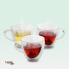 4 Xicaras de Coração para Café 80 ml Parede Dupla