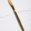Faqueiro Inox Minimalista Dourado 24 Peças