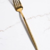 Faqueiro Inox Minimalista Dourado 24 Peças