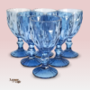 Jogo de 6 Taças Diamond Cristal Azul-330 Ml