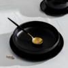 Faqueiro Inox Preto Ouro Ônix 24 Peças